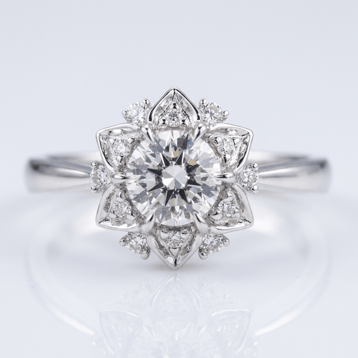Silver Zirconia Lotus Light Ring by Rose & Oliver - product image 1