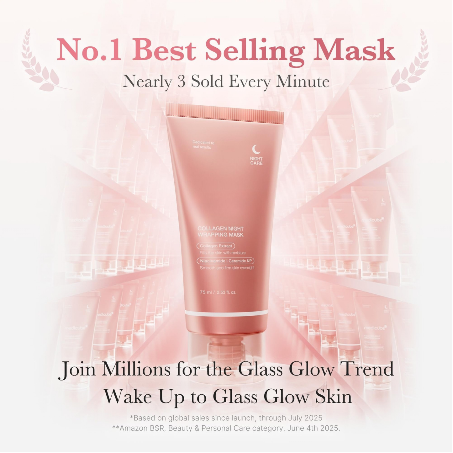 MediCB Collagen Night Wrapping Mask + Premium Brush Gift